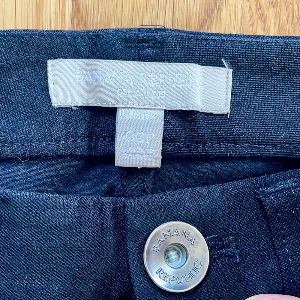NWOT BANANA REPUBLIC Sloan Fit Pant Black 00P - Picture 8 of 15